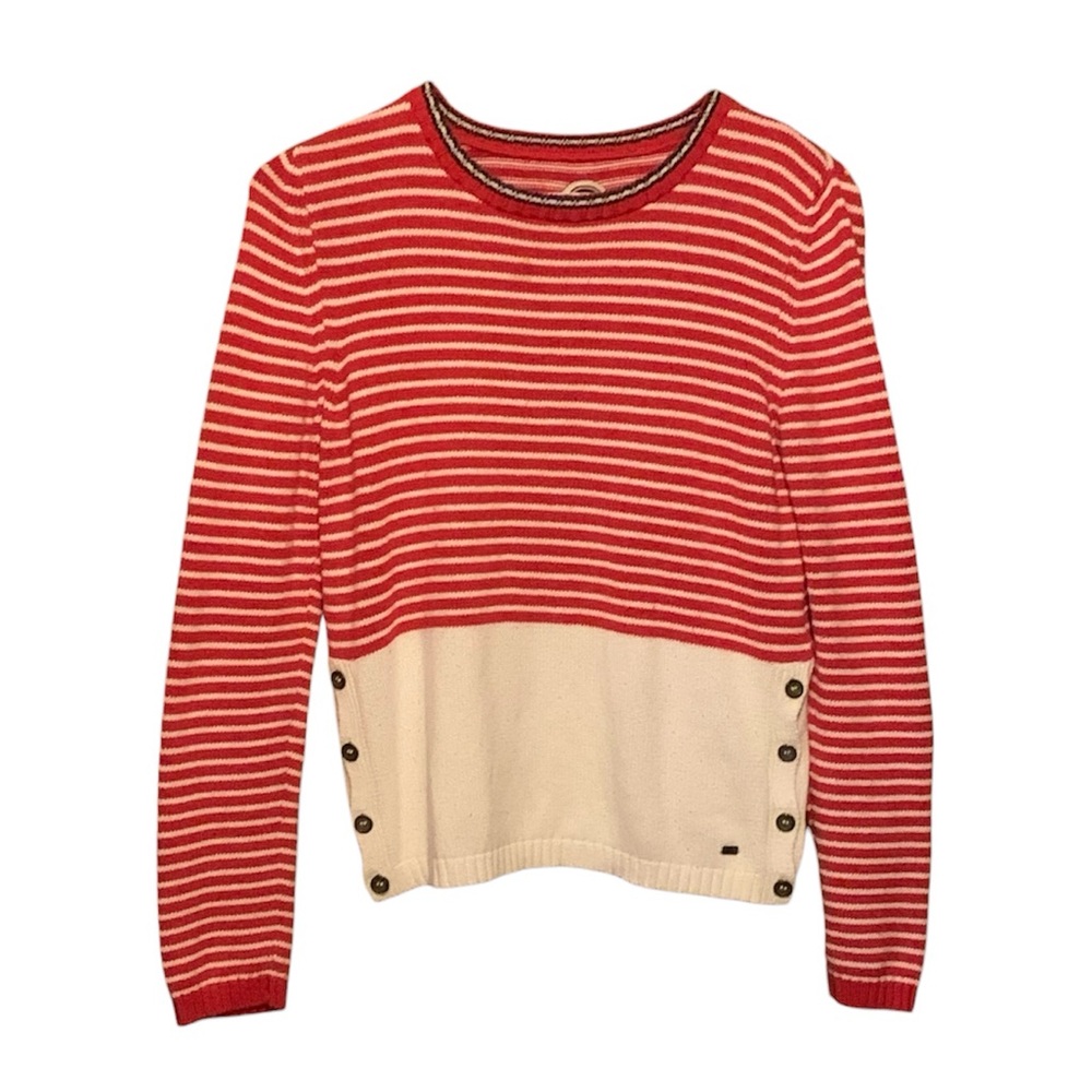 Superdry Women's Red & White Striped Sweater - Picture 3 of 6